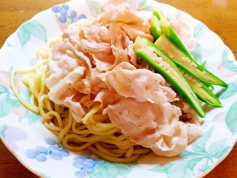 豚しゃぶオクラ冷麺